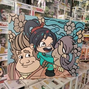 Bff's" artist/Anthony Trayer                   16x20 Original artwork